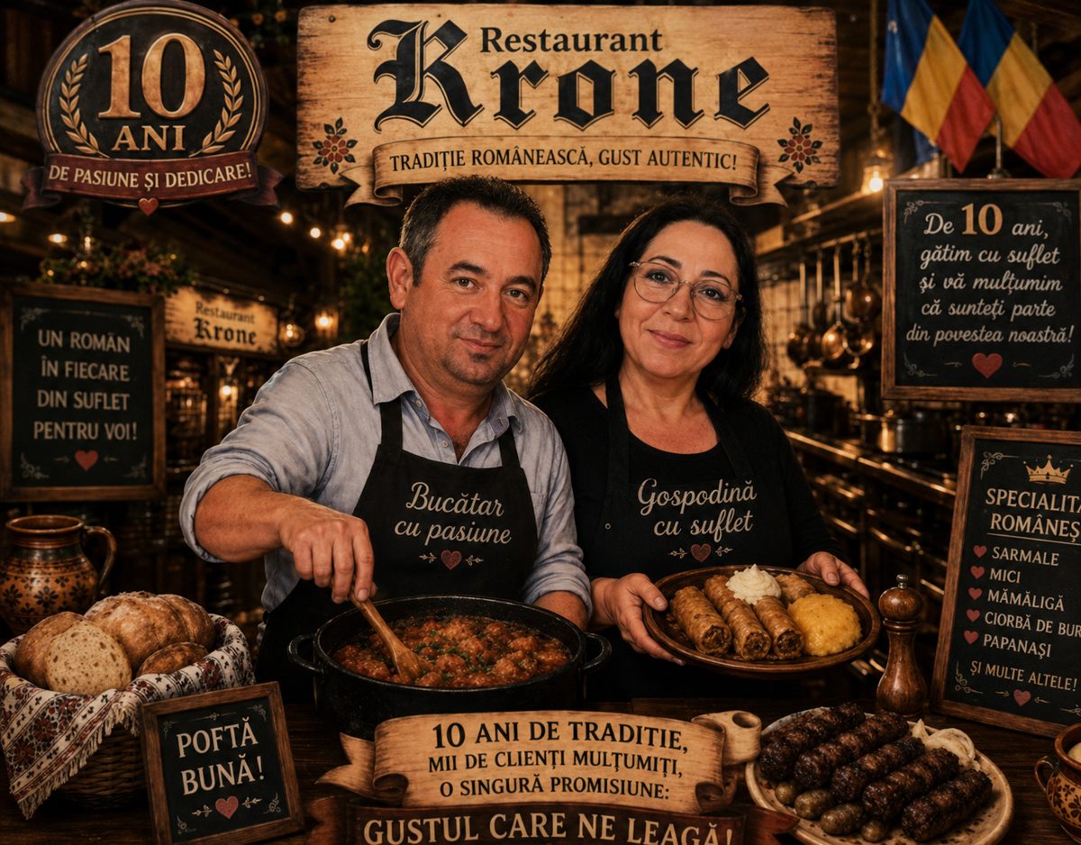 Echipa Restaurant Krone la Maria — tradiție românească, gust autentic
